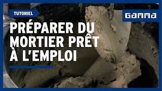 Préparer du mortier prêt à l’emploi  Suivez le guide  GAMMA Belgique [upl. by Corbett676]