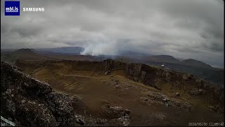 Iceland volcano hotspot  seen LIVE from Þorbjorn  wide [upl. by Iorgo]