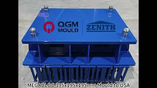 MEGABLOC  Cement Block Moulds exported to USA 04 2023  砖机模具  制砖机模具 [upl. by Oznola]