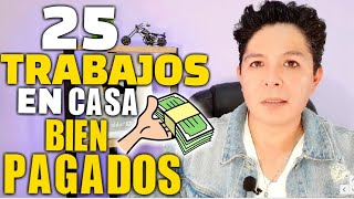 25 TRABAJOS PARA HACER EN CASA BIEN PAGADOS [upl. by Ashli]