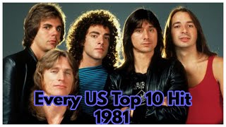 Every US Top 10 Hit of 1981 [upl. by Arymas103]