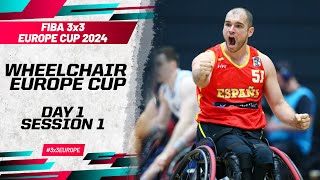 WHEELCHAIR BASKETBALL 3X3 EUROPE CUP DAY 1  MORNING SESSION [upl. by Lyn]