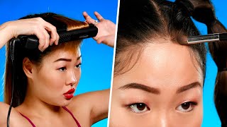 8 Hacks To Make Your Forehead Look Smaller [upl. by Anitnauq]