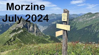 Morzine French Alps in the Summer 2024 Walks in and around Morzine in 4K [upl. by Horn949]