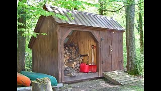 quotThe 6X14 Weekenderquot  Firewood Shed amp General Storage Shed in 1  Sold in 12 Sizes  DIY Plans [upl. by Touber]