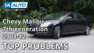 Top 5 Problems Chevy Malibu Sedan 7th Generation 20082012 [upl. by Franciskus]