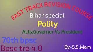 PolityGovernor and President PowersBritish Acts70thbpsc [upl. by Amri]