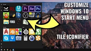 How to Customize Windows 10 Start Menu Tiles and Icons [upl. by Aidin]