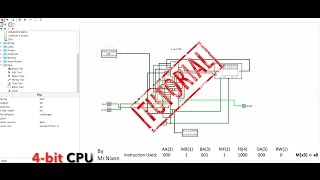 Logisim 4bit CPU [upl. by Seravaj]