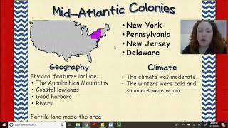 MidAtlantic Colonies Video [upl. by Blatt948]