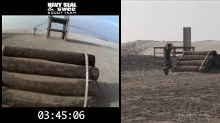 Obstacle Course Demo  Point of view helmet camera  SEALSWCCCOM [upl. by Eiten]