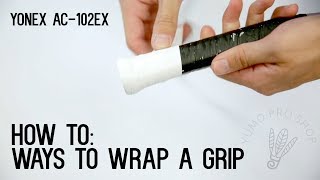 How To Wrap a Badminton Racket with Grip  YumoTube [upl. by Diane]