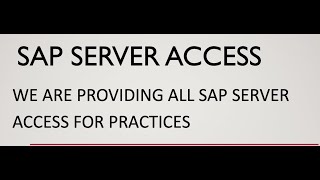 SAP SERVER ACCESS I How to get SAP Server Access for Practice [upl. by Bonne338]