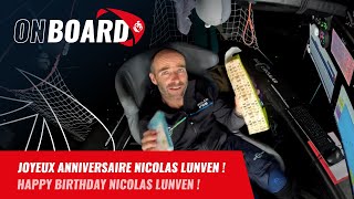 Joyeux anniversaire Nicolas Lunven   Vendée Globe 2024 [upl. by Anna-Maria]