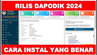 RILIS DAPODIK 2024  CARA INSTAL DAPODIK 2024 YANG BAIK DAN BENAR [upl. by Swihart]