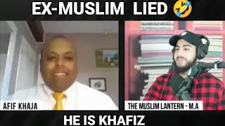 ExMuslim lied hes an Khafiz Muhammad Ali [upl. by Grindlay]