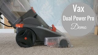 Demonstration of Vax Dual Power Pro Carpet Cleaner [upl. by Fita29]