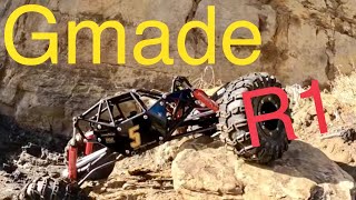 Gmade R1 rock crawl trail Injora Rock buggy [upl. by Initirb]