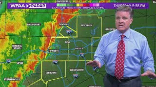 DFW forecast Watches and warnings hitting North Texas Thursday night [upl. by Vorfeld]