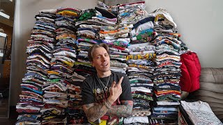 I Bought 500 Vintage TShirts For 30000 [upl. by Elie]