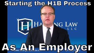 How does an employer get the H1b process started [upl. by Ahnavas]