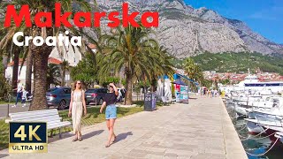 Makarska Croatia 🇭🇷 4K Old Town and Marina Walking Tour 2022 [upl. by Anella]