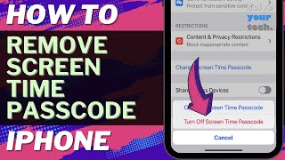 iOS 17 How to Remove Screen Time Passcode on iPhone [upl. by Festatus441]