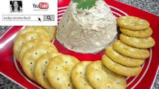 BOTANA  DIP DE QUESO CREMA CON ATUN  Vicky Receta Facil [upl. by Nomae866]