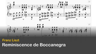 리스트  보카네그라의 회상 Liszt  Reminiscences de Boccanegra [upl. by Millwater]