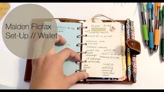 Malden Pocket Filofax Set Up wallet [upl. by Pendleton]