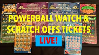 Powerball Watch 👀 amp Scratch Off Tickets Live scratchcards scratchoffs winsconsin youtubeshorts [upl. by Raval]