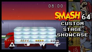 Smash 64 Customs  Toads Turnpike  Stage Gameplay [upl. by Aytak]