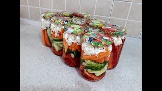 Turshi Sezonale Vitaminoze pa Konzervanse  Pickled Vegetables Recipe [upl. by Wiggins]