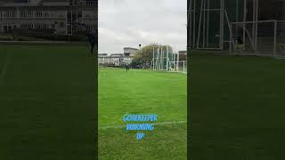 US Portsmouth Goalkeeper warning up before playing Laverstock and ford [upl. by Bambi]