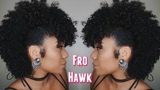 How To FROHAWK on Natural Hair [upl. by Gearalt]