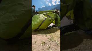 Setting Up Camp 🏕️ Timelapse camp timelapse mountain nature travel trek shorts [upl. by Dickie]