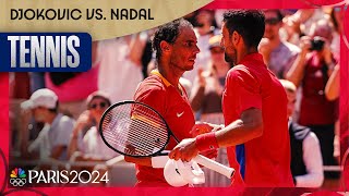 Novak Djokovic STANDS TALL against Rafael Nadal in singles competition  Paris Olympics  NBC Sports [upl. by Le799]