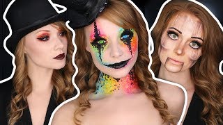 3 Last Minute Halloween Makeup Looks Using Only Beauty Products [upl. by Swiercz12]