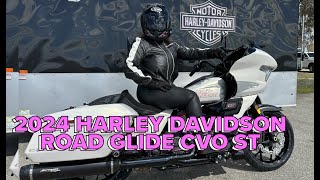 WOMAN PURCHASES HARLEY DAVIDSON 2024 ROAD GLIDE CVO ST  GPOPS amp GIGI [upl. by Nairrot]