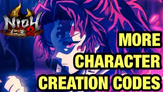 Nioh 2 仁王2  20 More Popular Character Creation Codes 2 [upl. by Acie223]