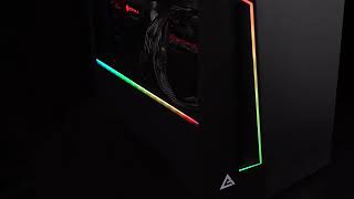 Antec DP501 Chassis RGB Goodness  with A400 RGB Cooler and Prizm dual 120mm fan with RGB Frame [upl. by Wetzell]