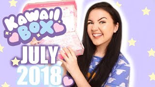 JULY 2018 KAWAII BOX UNBOXING [upl. by Deck]