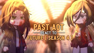 ·· Past Aot React to Future ·· Season 4 ·· Eren Founding Titan ·· 12 ·· 🇮🇩🇬🇧🇧🇷🇪🇸 [upl. by Enneiviv]