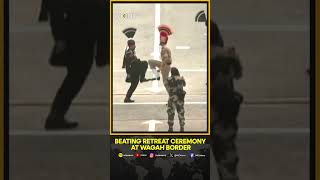 Beating retreat ceremony at the Wagah border marks the end of Independence day celebrations  WION [upl. by Ainahtan]