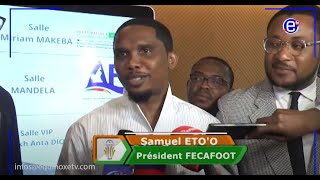 CAN 2023 SAMUEL ETOO RÉAGIT AUX CRITIQUES À LENCONTRE LES LIONS INDOMPTABLES  EQUINOXE TV [upl. by Nnayllek893]