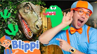 Blippi Hears A Dinosaur  Blippi  Educational Videos for Kids [upl. by Melesa]