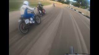 Wauseon vintage Flattrack Brakeless 250 Main John Tejchmas Farewell Race 71523 [upl. by Maxim]