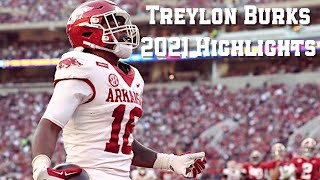 Treylon Burks The BEST WR In College Football  2021 Highlights [upl. by Martelle]