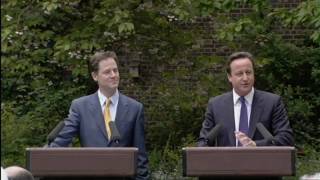 Cameron and Clegg share a joke [upl. by Sheree259]