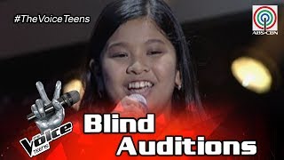 The Voice Teens Philippines Blind Audition Elha Nympha  Chandelier [upl. by Nelrac]